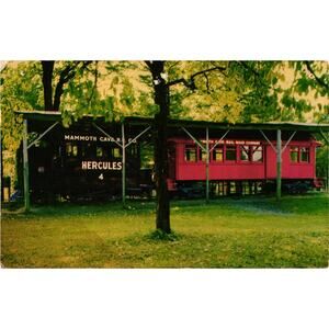 Hercules Train Postcard Mammoth Cave Rail Road Company Unposted but Noted